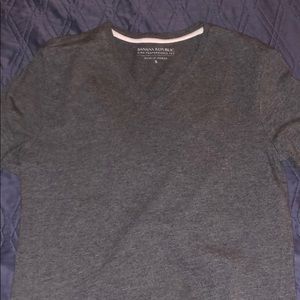 Grey V neck